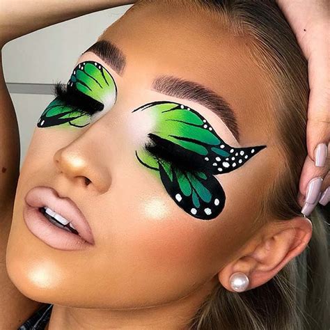 eye makeup for butterfly costume